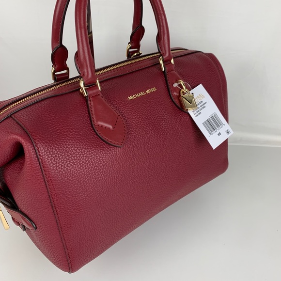 New Michael Kors Grayson Leather Satchel - Picture 2 of 8